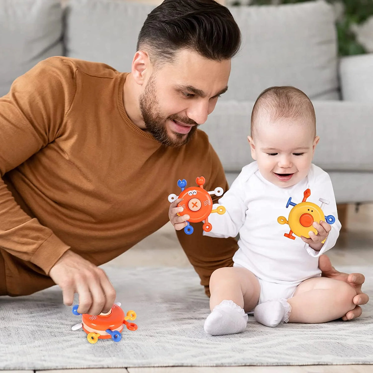 2 Pack Baby Sensory Finger Push Toy R341391