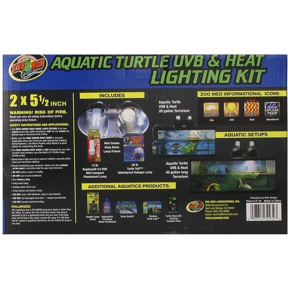 Aquatic Turtle UVB Heat Lighting Kit E984313