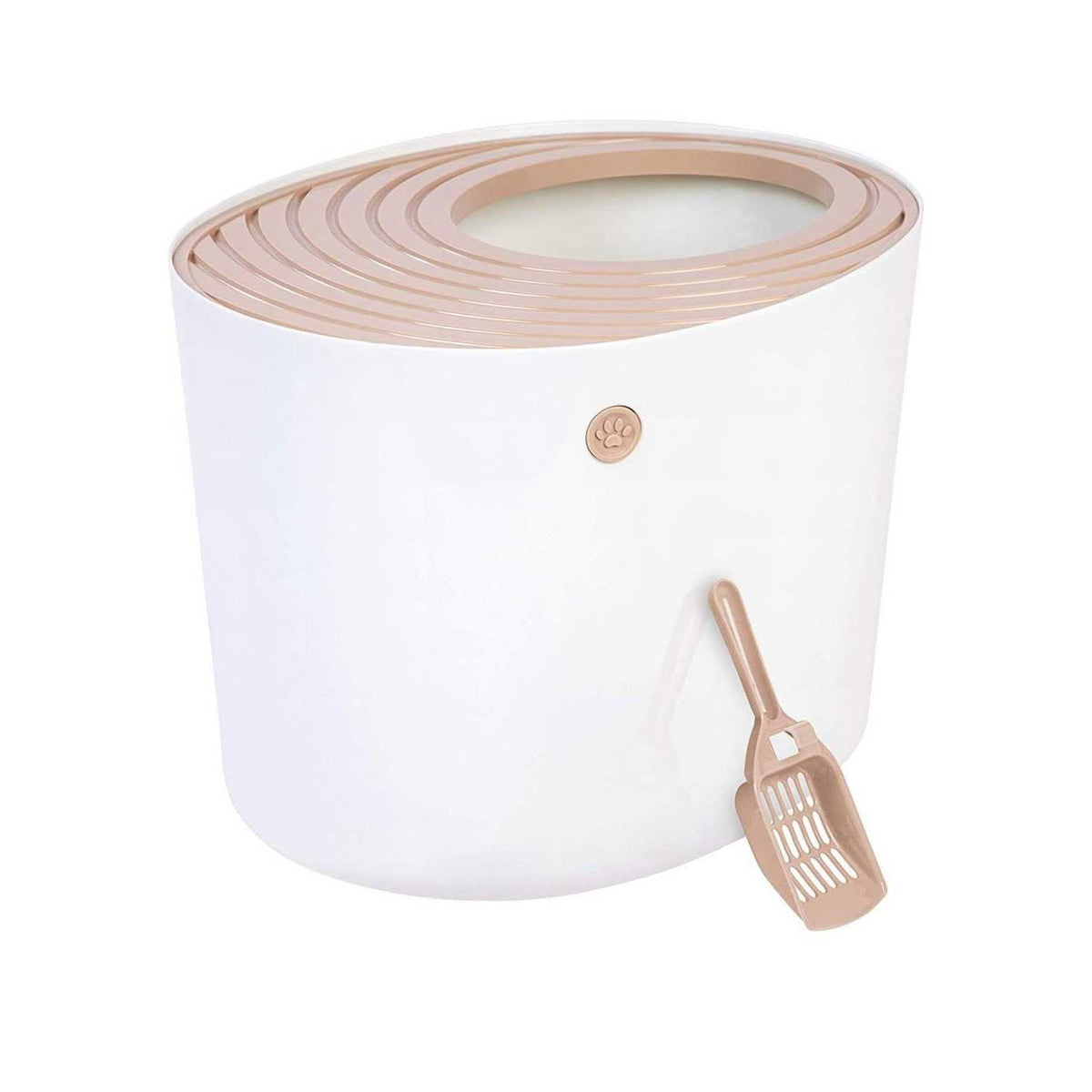 Top Entry Cat Litter Box with Scoop Y9976
