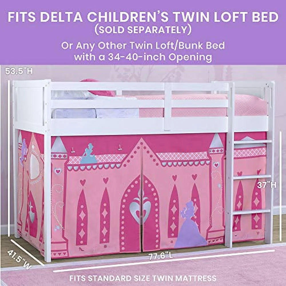 Twin Loft Bed Curtain Set J26311