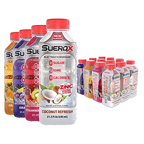 Zero Sugar Electrolyte Drink, 21.3 Fl Oz, 12 Count V98340