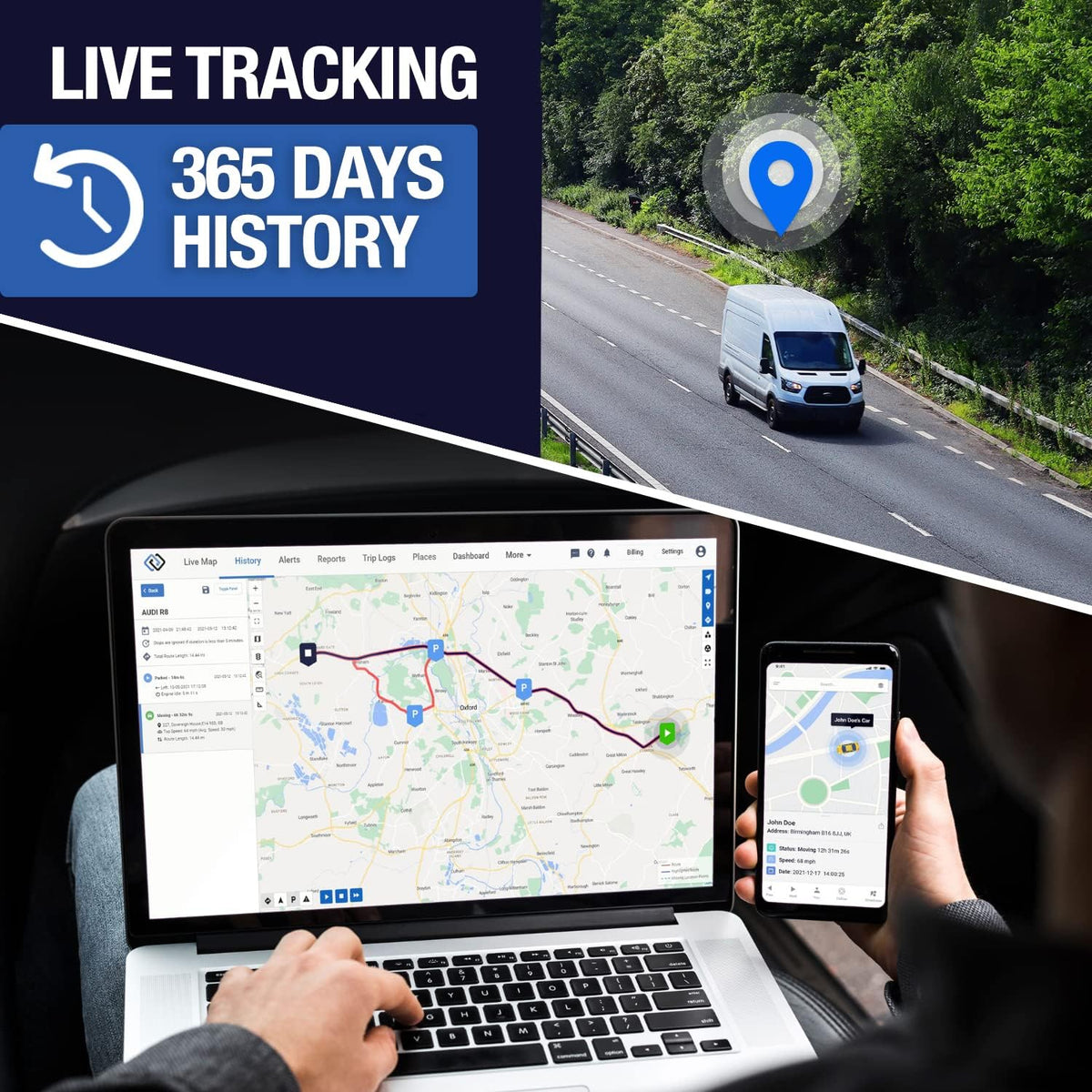 Hard-Wired GPS Tracker for Vehicles Z516