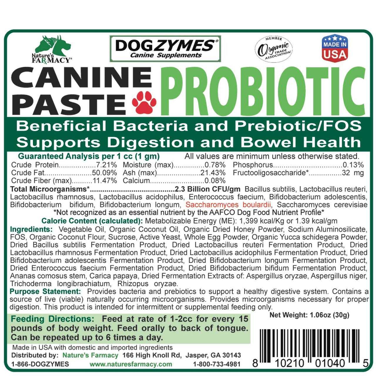 Canine Probiotic Paste P9222