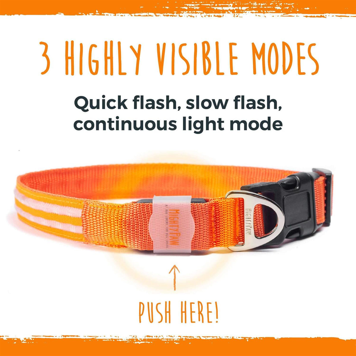LED Dog Collar USB Rechargeable G83436