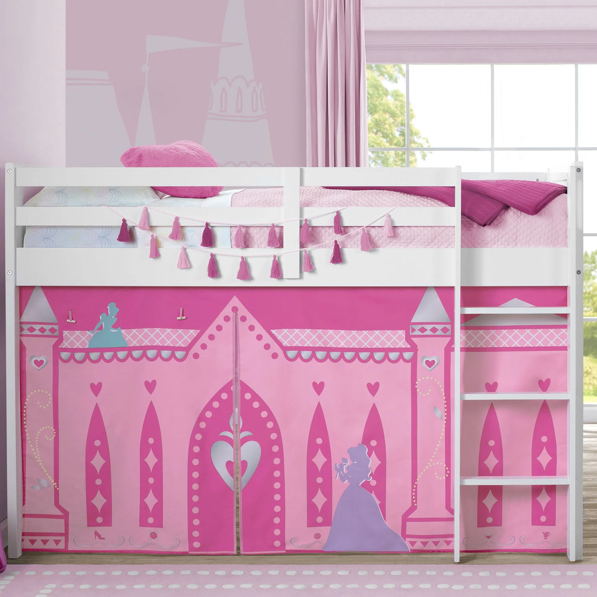 Twin Loft Bed Curtain Set J26311