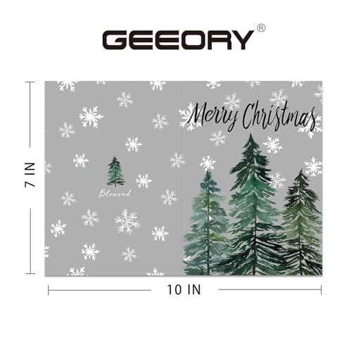 24 Watercolor Christmas Greeting Cards with Envelopes & Stickers F7598