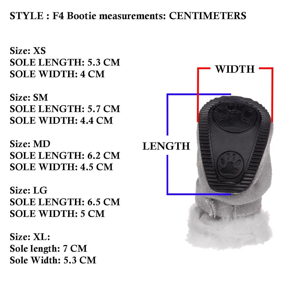 3M Insulated Dog Shoes Booties Set of 4 O57139