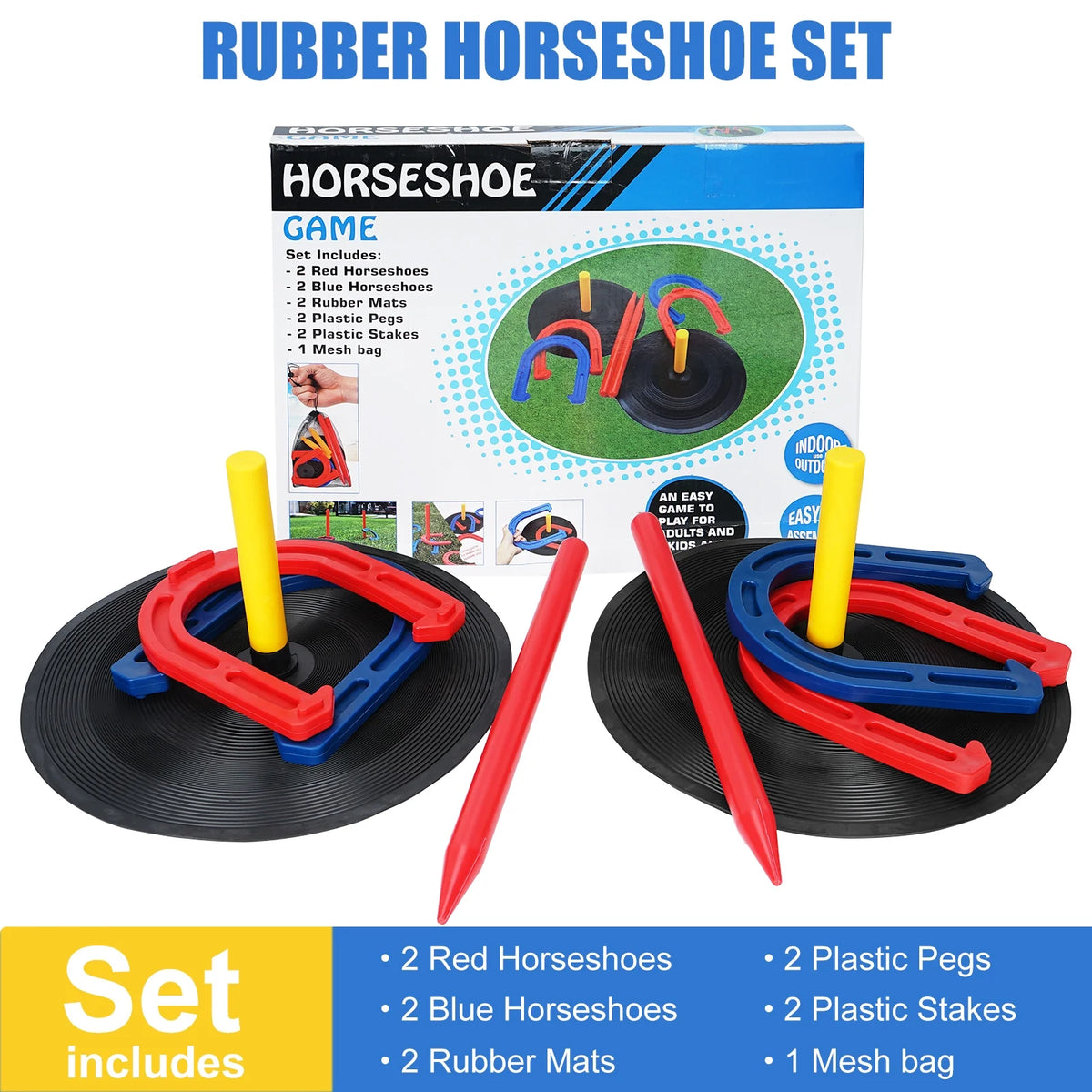 Rubber Horseshoes Game Set R812867
