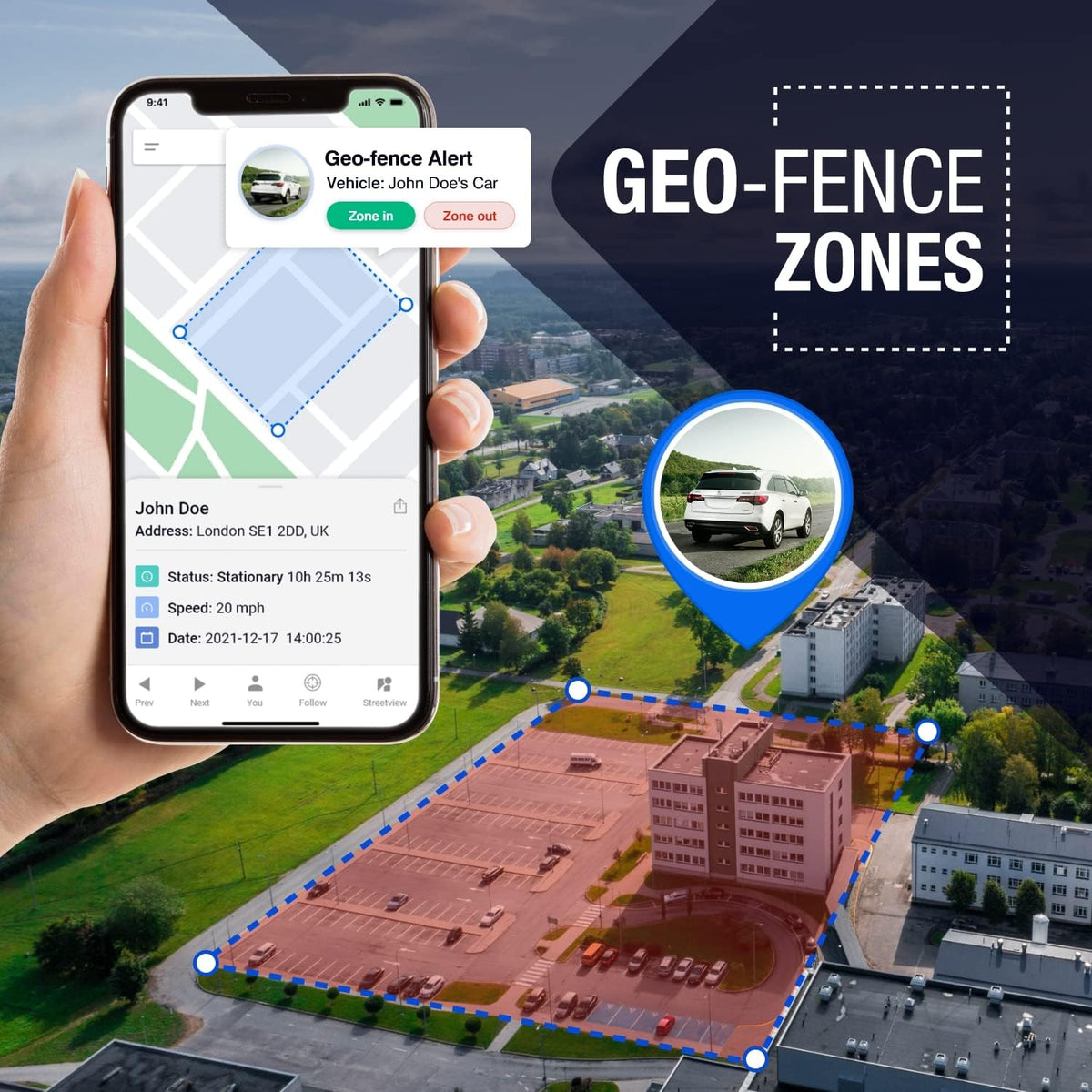 Hard-Wired GPS Tracker for Vehicles Z516