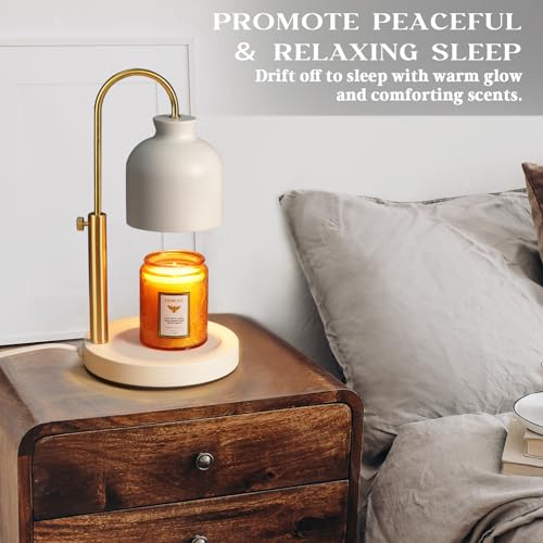 Blue Candle Warmer Lamp with Timer, Dimmable, 2 Bulbs E562659