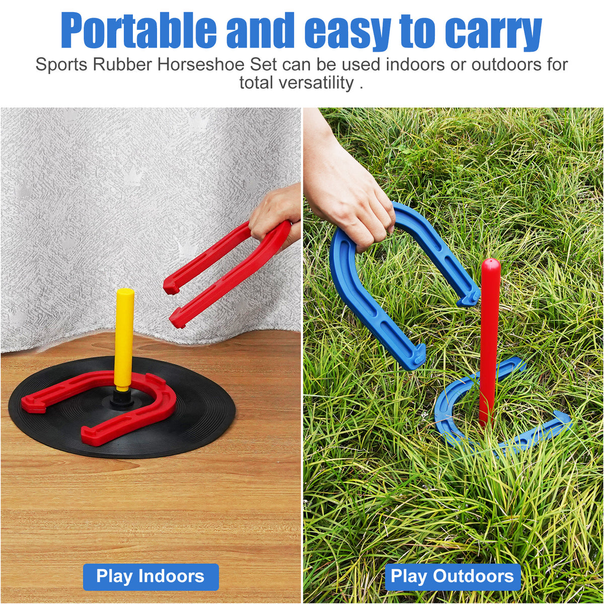 Rubber Horseshoes Game Set R812867