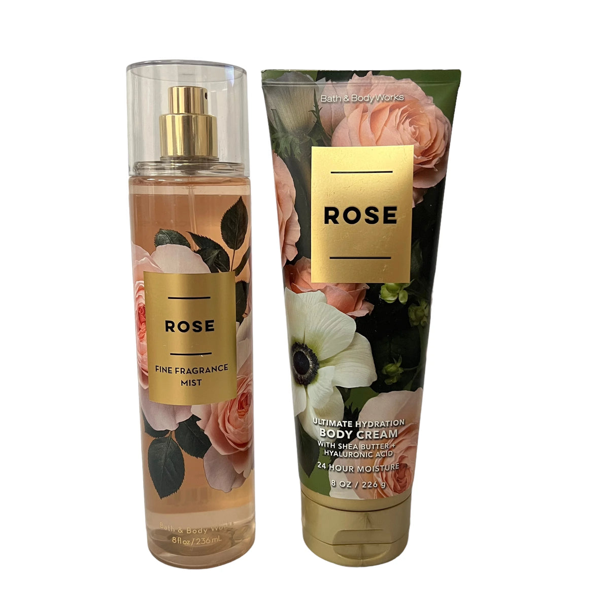 Rose Fragrance Mist & Body Cream Set 8 fl oz D386511