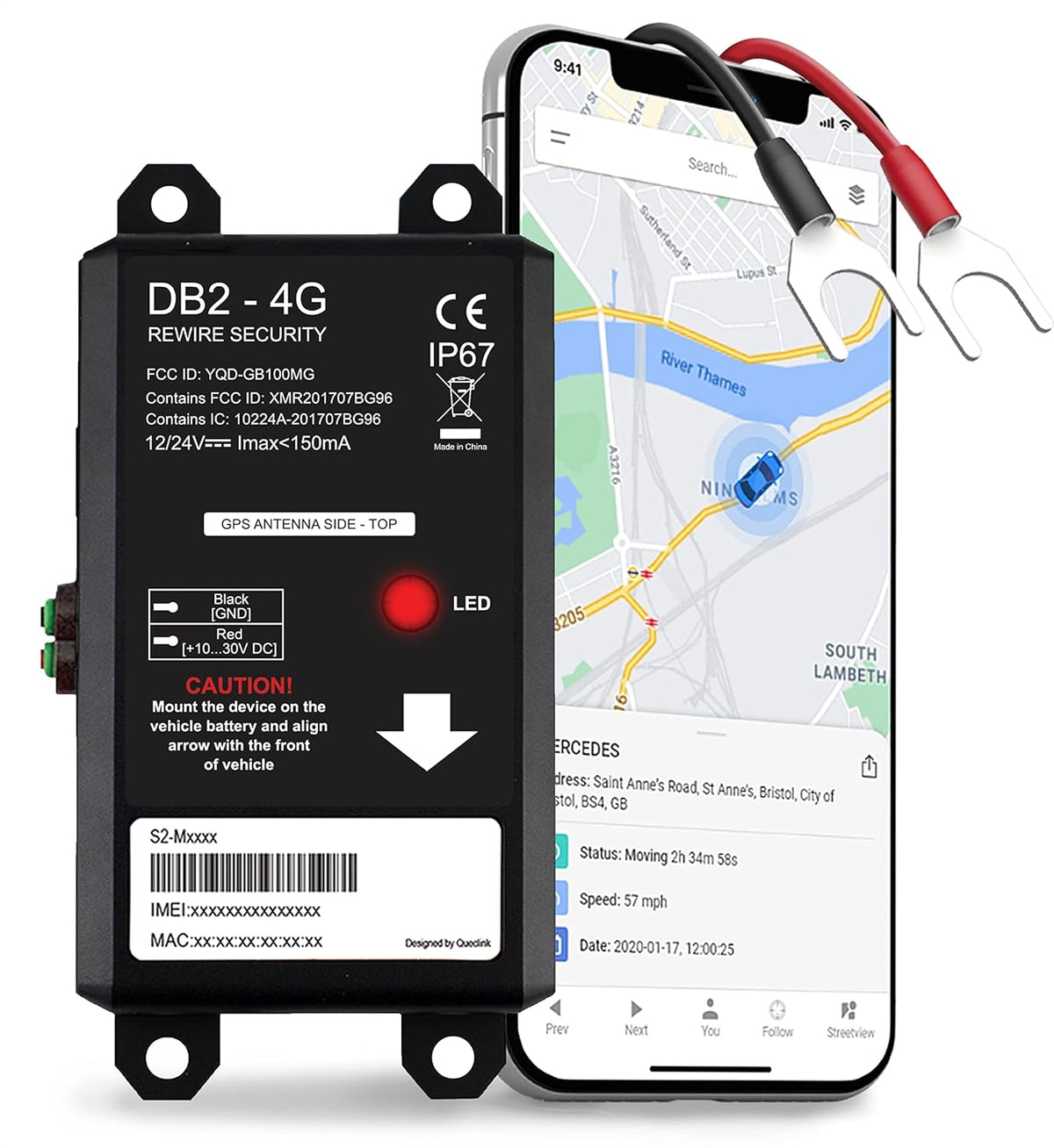 Hard-Wired GPS Tracker for Vehicles Z516