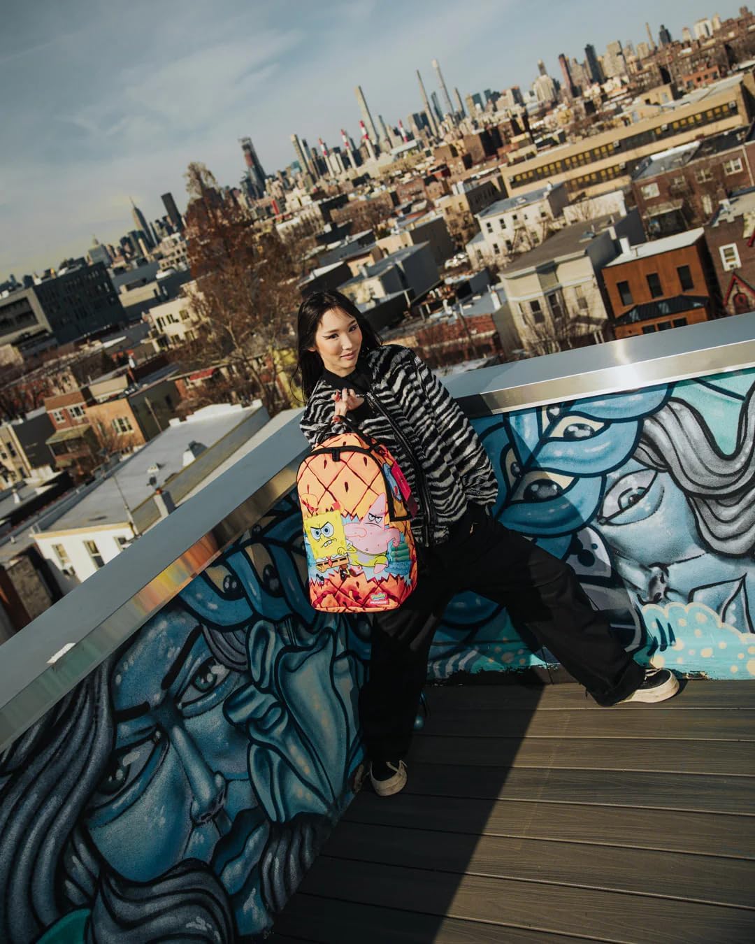 SPRAYGROUND DON'T MESS WITH THE SPONGEBOB DLXSR BACKPACK P98311