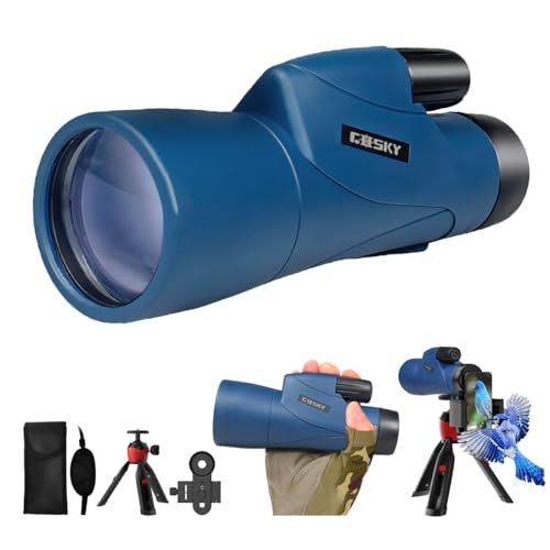 12x55 HD Monocular Telescope with BAK4 Prism & FMC Lens X306