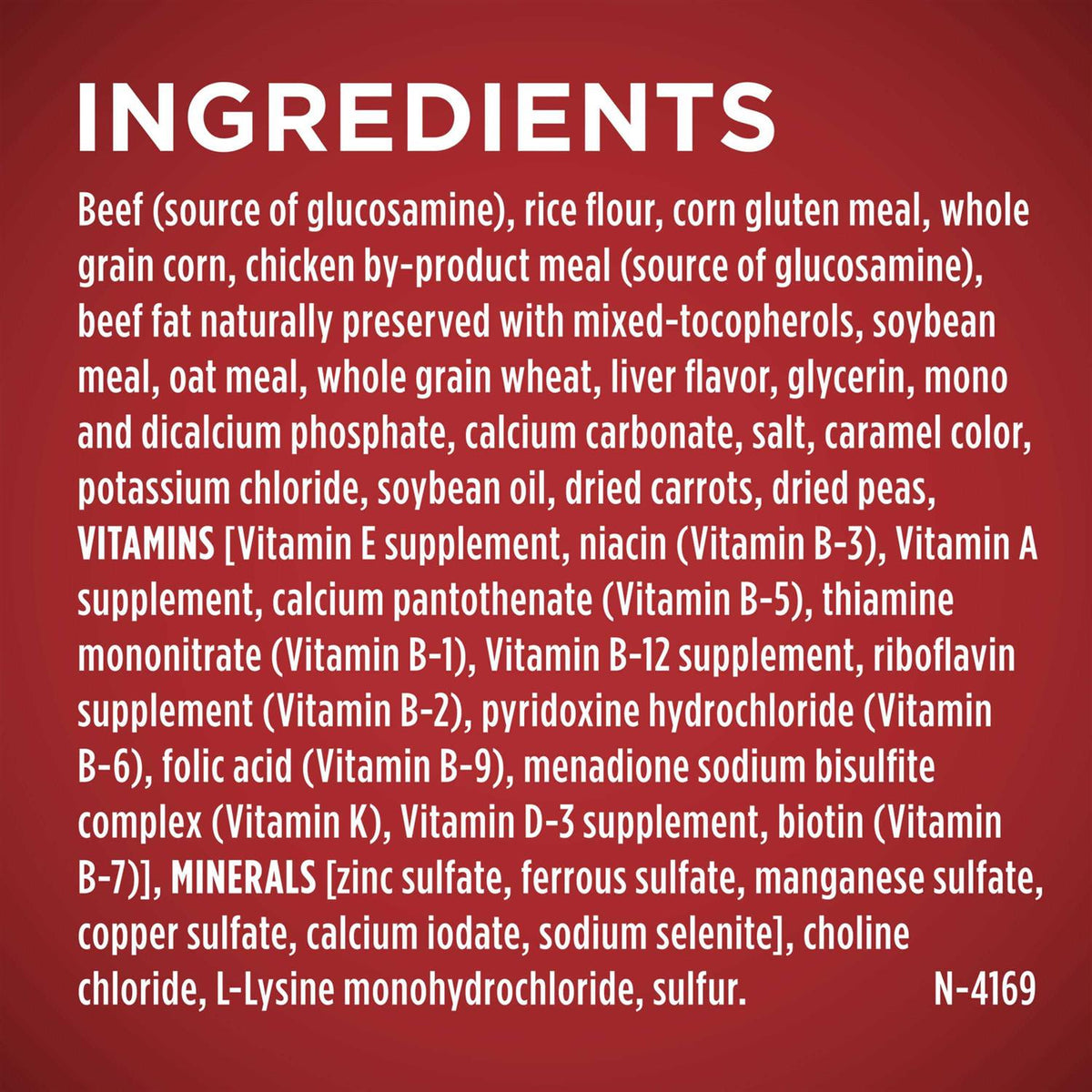 Beef & Rice Dry Dog Food D4784