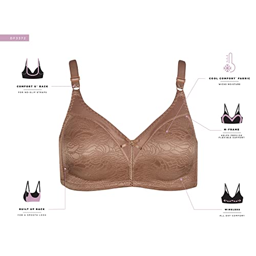 Women's Double Support Wireless Lace Bra M960