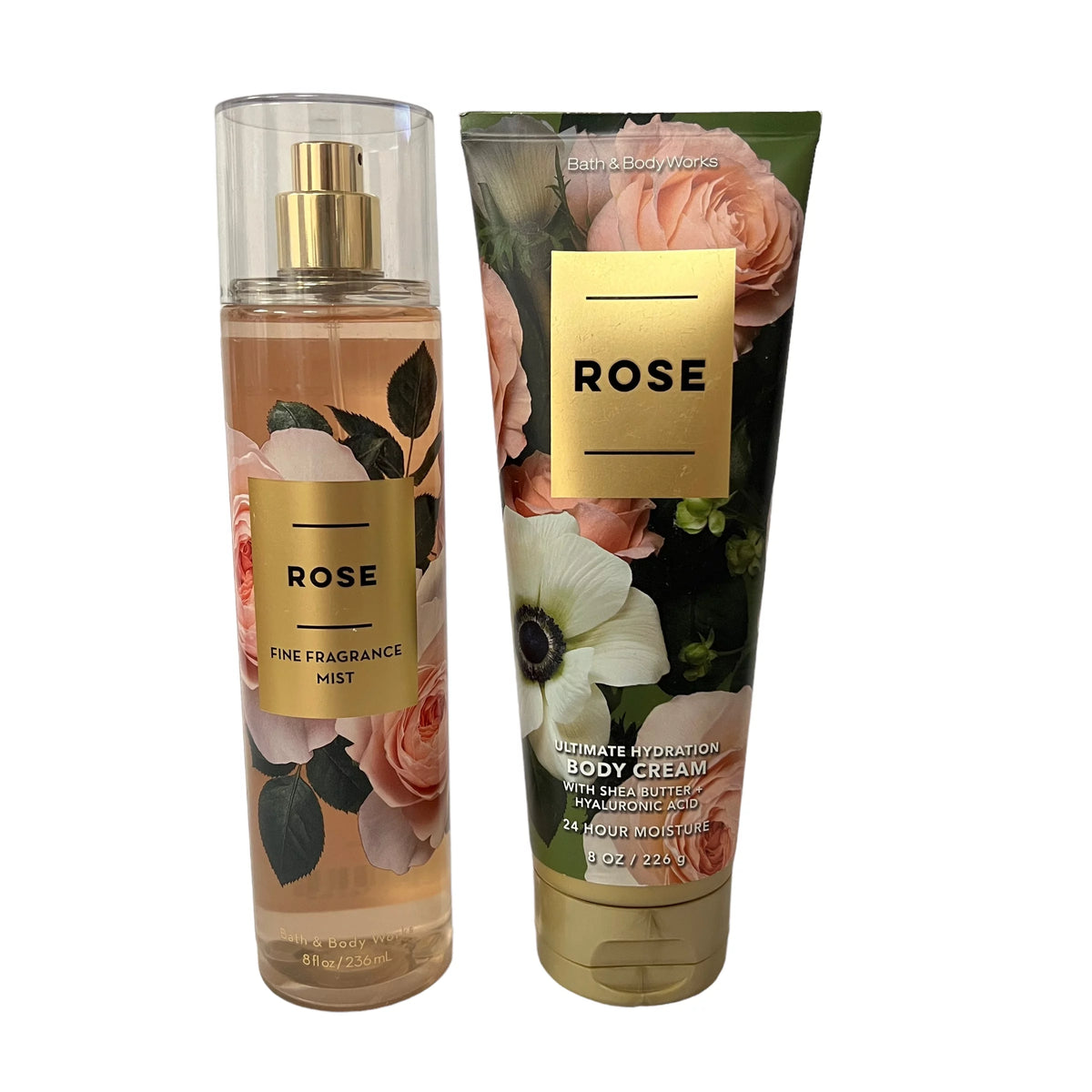 Rose Fragrance Mist & Body Cream Set 8 fl oz D386511