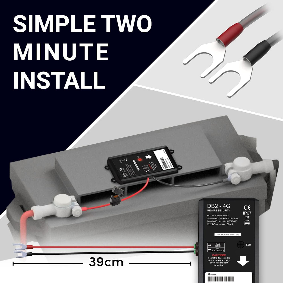 Hard-Wired GPS Tracker for Vehicles Z516
