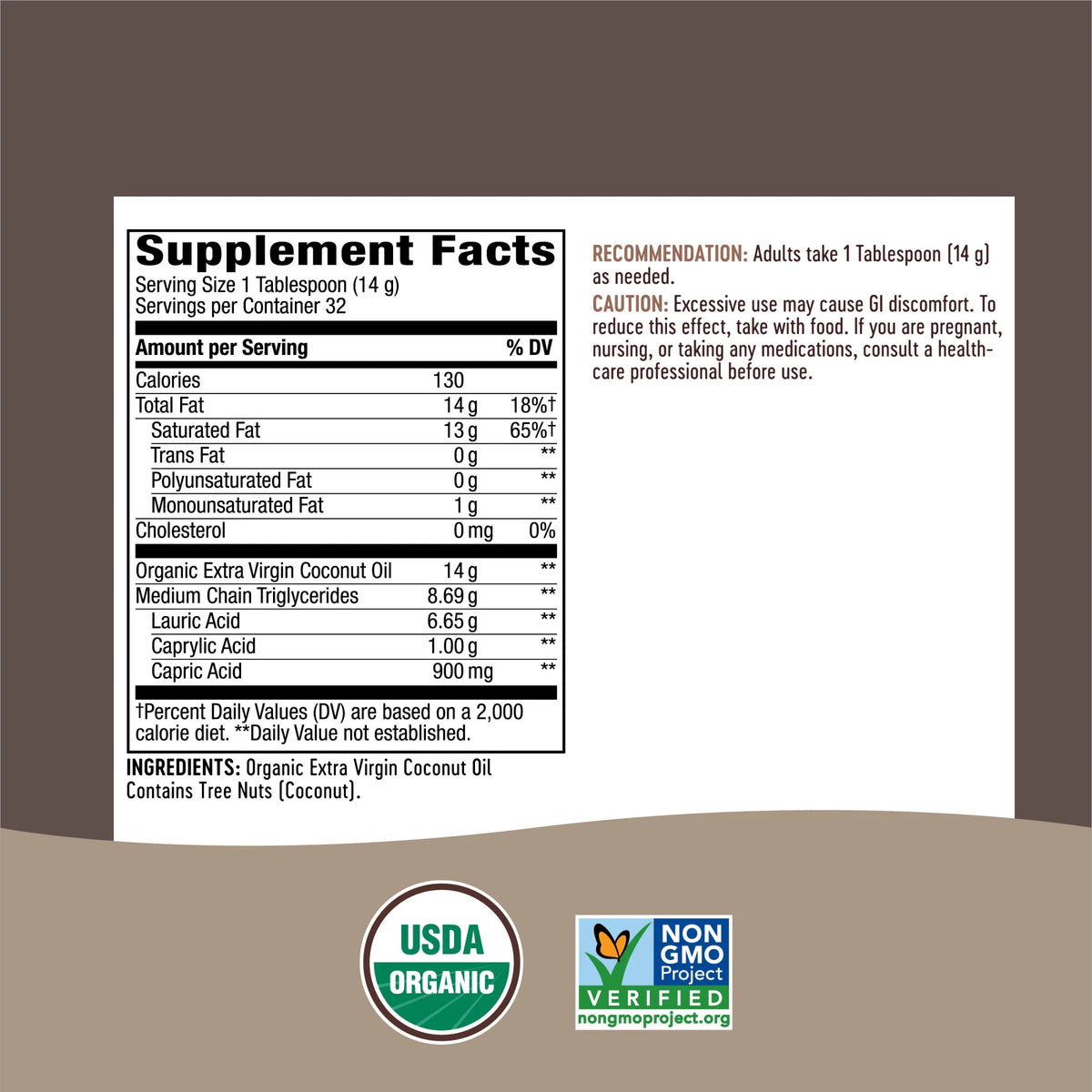 Organic Extra Virgin Coconut Oil, Cold-Pressed & Unrefined, 16 Fl Oz Z4681