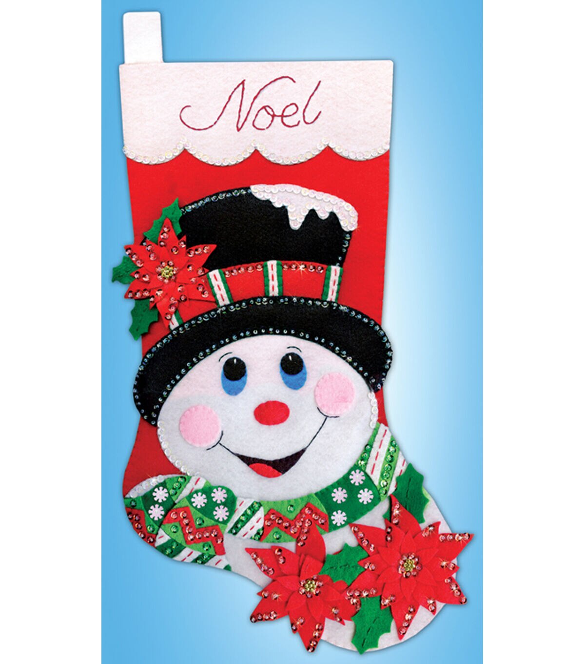 Felt Stocking Embroidery Kit N640