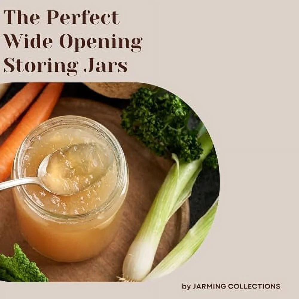Extra Wide Mouth Glass Quart Jars with Lids 32 oz 3 Pack X90275