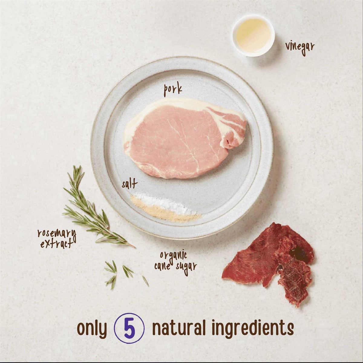 Natural Cut Pork Jerky Dog Treats R942