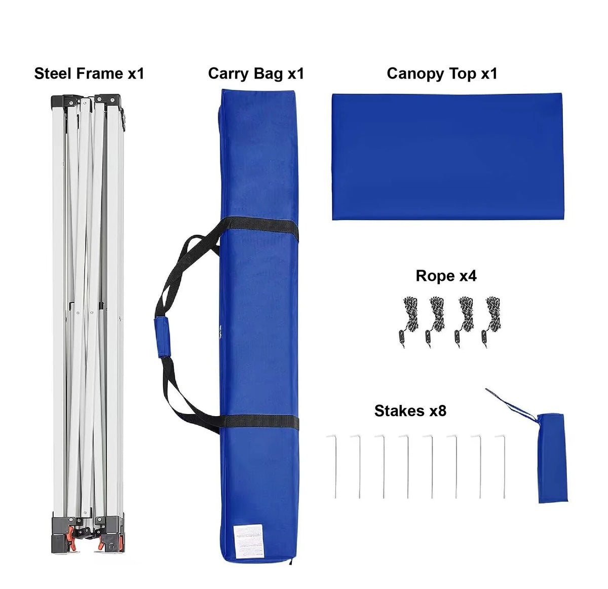 10' x 10' Blue Pop-up Canopy T410564